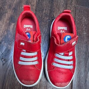 Camper Kids Bright Red Sneakers